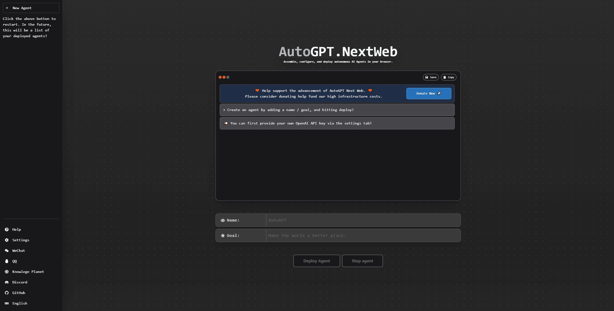 AutoGPT-Next-Web