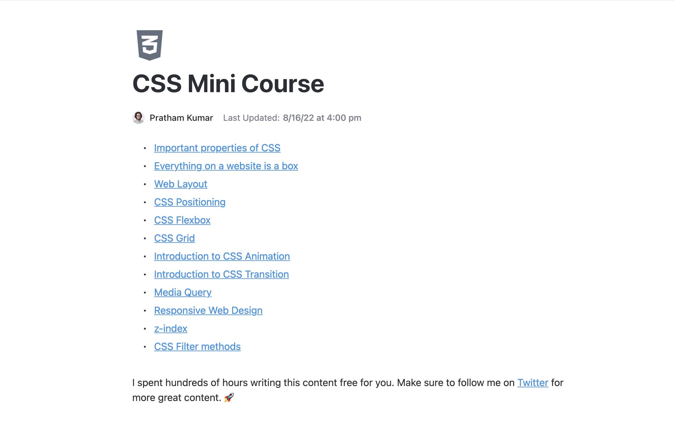 css-mini-course