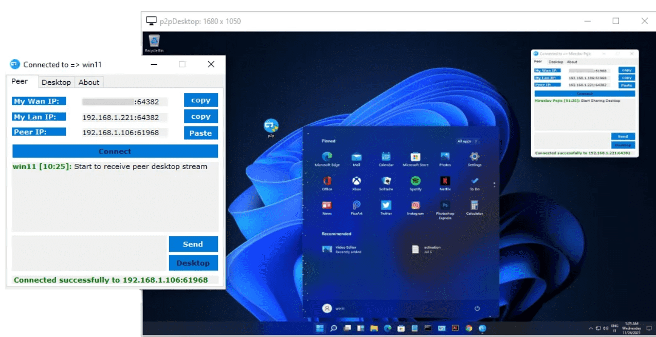 P2P Remote Desktop